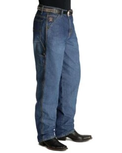 Cinch Men's Blue Label Tapered Loose Fit Jeans -Optimal Clothing Store 010788 L3 P2