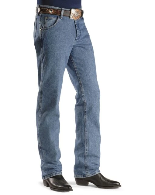 Wrangler Men's 47MWZ Premium Performance Cowboy Cut Regular Fit Prewashed Jeans - Image 2
