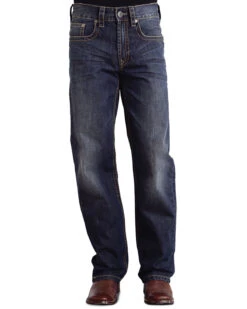 Stetson Modern Fit Curved "X" Stitched Jeans 7 Stetson Modern Fit Curved "X" Stitched Jeans -Optimal Clothing Store 010D81 CU P2
