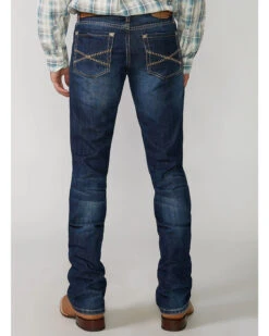 Stetson Men's Rock Fit Barbwire "X" Stitched Boot Jeans - Big & Tall