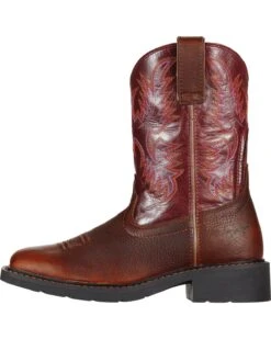 Ariat Krista Pull On Work Boots - Steel Toe -Optimal Clothing Store 030597 42 D6