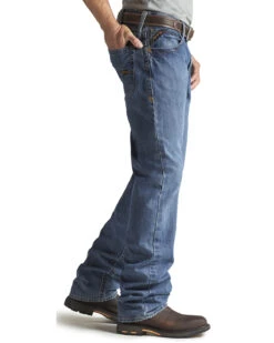 Ariat Men's FR M3 Medium Wash Loose Basic Stackable Straight Leg Jean -Optimal Clothing Store 086P41 N9 D1