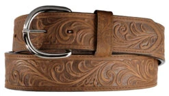 Justin Western Hand Tooled Leather Belt