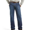 Ariat Men's FR M4 Medium Wash Relaxed Basic Bootcut Jeans - Big -Optimal Clothing Store 2000144562 402 P1
