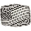 Montana Silversmiths Men's Waving American Flag Belt Buckle -Optimal Clothing Store 2000214409 040 P1