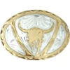 Western Express Men's Silver Steer Head Belt Buckle -Optimal Clothing Store 2000232048 040 P1