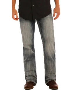 Rock & Roll Denim Men's Double Barrel Small "V" Straight Leg Jeans -Optimal Clothing Store 2000241161 402 P2