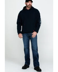 Ariat Men's FR Primo Fleece Logo Hooded Work Sweatshirt -Optimal Clothing Store 2000281955 410 P6