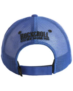 Rock & Roll Denim Men's Rubber Logo Patch Trucker Cap -Optimal Clothing Store 2000283221 001 P3