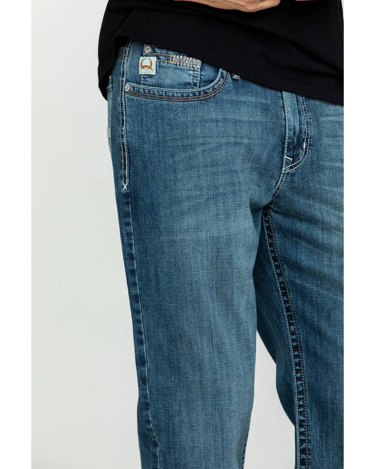 Cinch Men's Grant Medium Stonewash Mid Relaxed Bootcut Jeans 7 Cinch Men's Grant Medium Stonewash Mid Relaxed Bootcut Jeans - Image 5