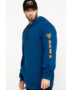 Hawx Men's Logo Sleeve Performance Fleece Hooded Work Sweatshirt - Big & Tall -Optimal Clothing Store 2000284118 400 P3