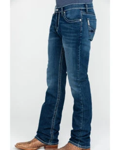 Cinch Men's Ian Medium Stone Wash Slim Boot Jeans -Optimal Clothing Store 2000288366 402 P3