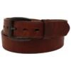 3D Men's Brown Leather Belt