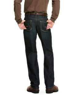 Ariat Men's Rebar M4 Cobalt Durastretch Edge Stackable Straight Work Jeans