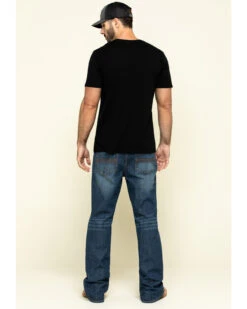 Cody James Men's Wolftooth Medium Wash Stretch Relaxed Bootcut Jeans -Optimal Clothing Store 2000295737 400 P5