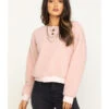 Eyeshadow Women's Fuzzy Sweatshirt -Optimal Clothing Store 2000313198 650 P1