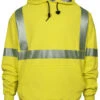 National Safety Apparel Men's FR Vizable Hi-Vis Waffle Weave Hooded Work Sweatshirt - Tall -Optimal Clothing Store 2000315724 730 P1