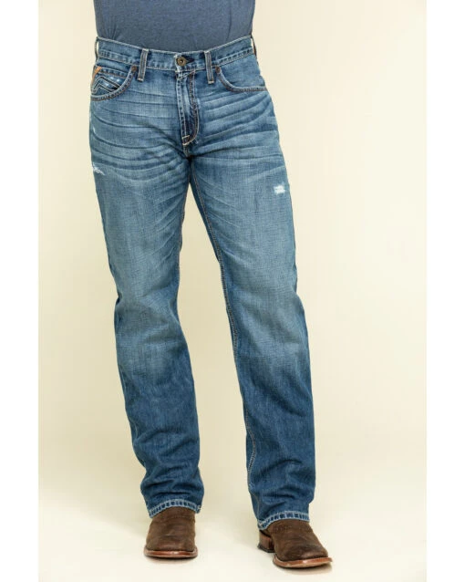 Ariat Men's Riverbend Val Stackable Rigid Relaxed Bootcut Jeans - Image 2