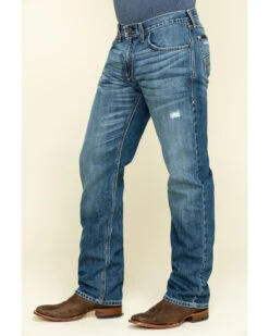 Ariat Men's Riverbend Val Stackable Rigid Relaxed Bootcut Jeans -Optimal Clothing Store 2000322090 400 P3