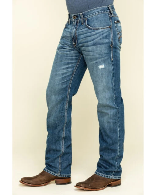 Ariat Men's Riverbend Val Stackable Rigid Relaxed Bootcut Jeans - Image 3