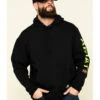 Ariat Men's Black/Lime Rebar Graphic Hooded Work Sweatshirt -Optimal Clothing Store 2000322151 001 P1