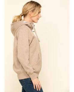 Ariat Women's Dark Oatmeal Heather Rebar Skill Set Zip Hooded Pullover -Optimal Clothing Store 2000322227 104 P3