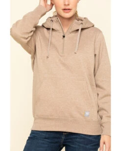 Ariat Women's Dark Oatmeal Heather Rebar Skill Set Zip Hooded Pullover -Optimal Clothing Store 2000322227 104 P4