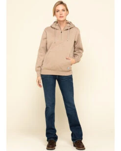 Ariat Women's Dark Oatmeal Heather Rebar Skill Set Zip Hooded Pullover -Optimal Clothing Store 2000322227 104 P6