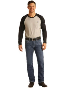 Rock & Roll Denim Men's FR Dark Reflex Revolver Slim Straight Work Jeans -Optimal Clothing Store 2000323863 401 P5