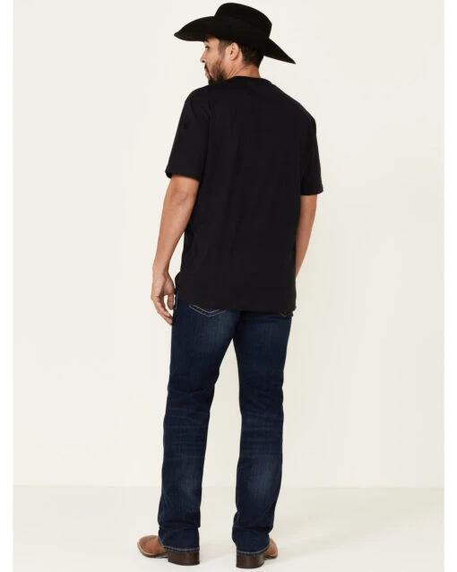 Cinch Men's Ian Rinse Dark Performance Stretch Slim Bootcut Jeans - Image 3