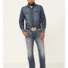 Cody James Core Men's Buster Stretch Medium Wash Slim Straight Jeans -Optimal Clothing Store 2000331615 400 P1