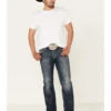 Rock & Roll Denim Men's Dark Double Barrel Relaxed Straight Leg Jeans -Optimal Clothing Store 2000333350 400 P1