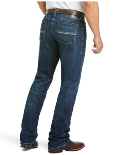 Ariat Men's M4 Ford Bragg Dark Stretch Relaxed Bootcut Jeans -Optimal Clothing Store 2000333954 400 P3