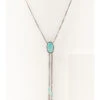 Prime Time Women's Turquoise Stone Bolo Necklace -Optimal Clothing Store 2000334008 040 P1