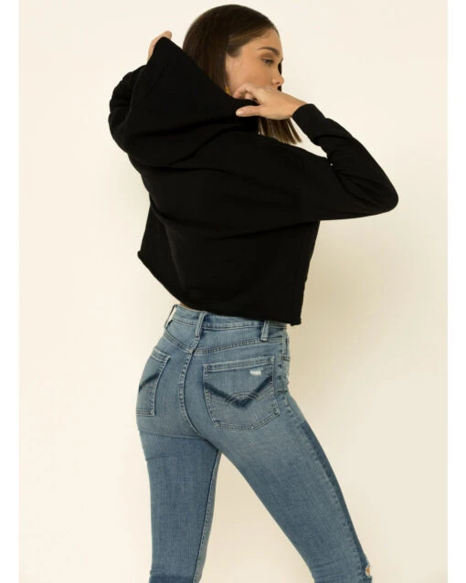 Country Deep Women's Desperado Cropped Hooded Sweatshirt - Image 5