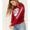 Brew City Beer Gear Women's Budweiser Graphic Hooded Sweatshirt -Optimal Clothing Store 2000336457 600 P1