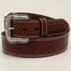 M & F Western Men's Basketweave Floral & Filigree Leather Western Belt -Optimal Clothing Store 2000338171 200 P1