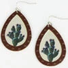 Prime Time Jewelry Women's Cactus Print Teardrop Earrings -Optimal Clothing Store 2000338296 040 P1