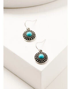 Prime Time Jewelry Women's Silver Turquoise & White Concho Jewelry Set -Optimal Clothing Store 2000338300 040 P3