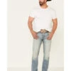 Moonshine Spirit Men's Wild West Light Wash Stretch Stackable Straight Jeans -Optimal Clothing Store 2000338828 400 P1