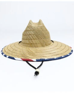 Cody James Men's USA Strong Lifeguard Straw Sun Hat -Optimal Clothing Store 2000338987 942 P3