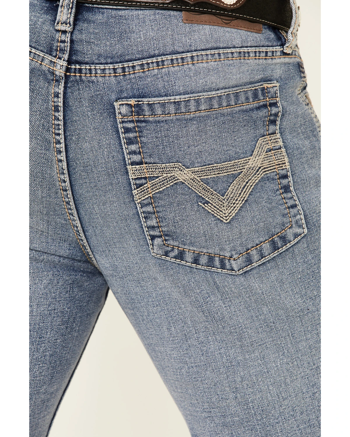 Cody James Men's Mustang Light Wash Stretch Slim Straight Jeans 6 Cody James Men's Mustang Light Wash Stretch Slim Straight Jeans - Image 4