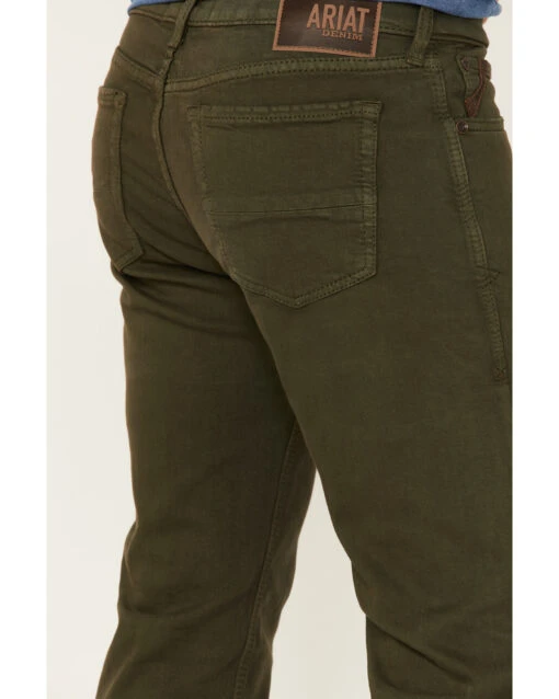 Ariat Men's M7 Grizzly Wash Stretch Slim Straight Jeans - Image 4