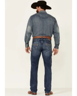 Wrangler 20X Men's Shore Medium Wash Stretch Slim Straight Jeans - Long -Optimal Clothing Store 2000342095 400 P4