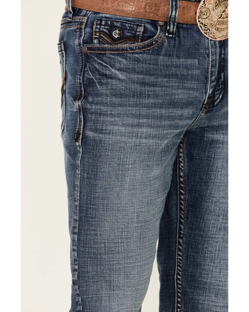 Cody James Core Men's Bannon Dark Wash Stretch Slim Straight Jeans - Image 2