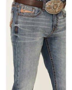 Cody James Core Men's Silver Spur Medium Wash Performance Stretch Slim Bootcut Jeans -Optimal Clothing Store 2000342679 400 P4