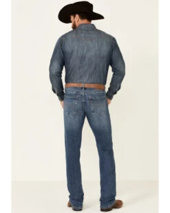 Rock & Roll Denim Men's Hooey Revolver Medium Vintage Stretch Slim Straight Jeans