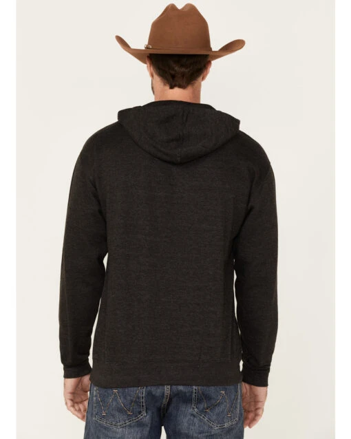 Cowboy Hardware Men's Gray Cowboy Breed Graphic Hooded Sweatshirt - Image 4