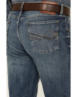 Wrangler 20X Men's No.44 Ember Dark Wash Stretch Slim Straight Jeans - Long -Optimal Clothing Store 2000347672 400 P4