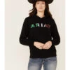 Ariat Women's Black R.E.A.L Mexico Embroidered Logo Pullover Hoodie -Optimal Clothing Store 2000347974 001 P1